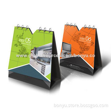 Calendars with Die-cut Shape, Hard Cardboard as Base, Good Looks, OEM/ODM Orders Welcomed